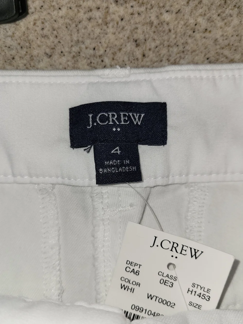 J. Crew White Cotton Casual Shorts Size 4 - Picture 2 of 8